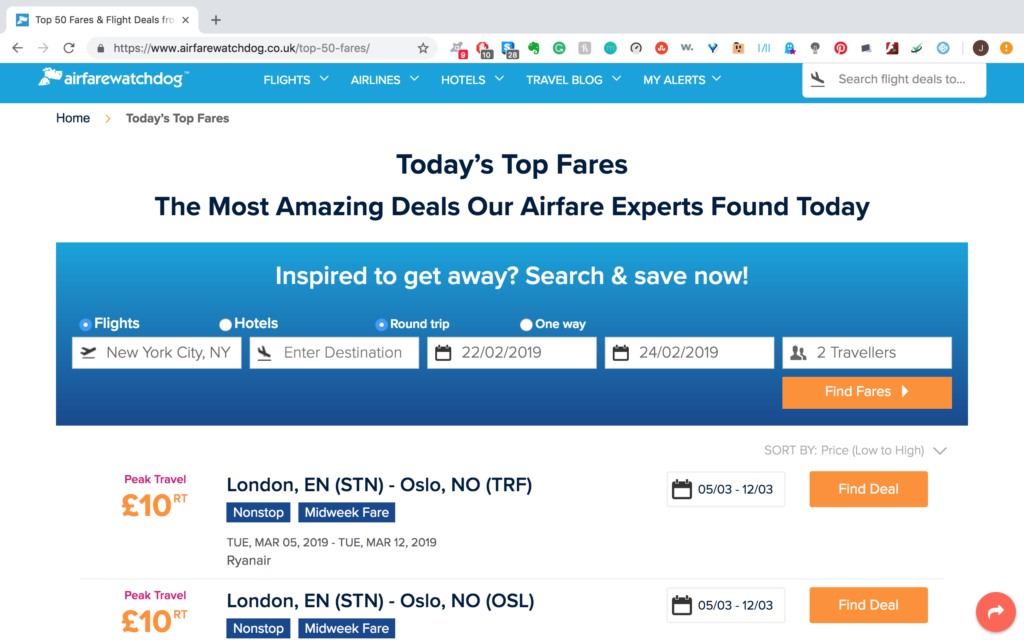 AirfareWatchDog
