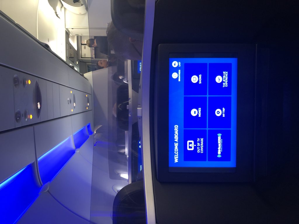 JetBlue Mint In Flight Entertainment