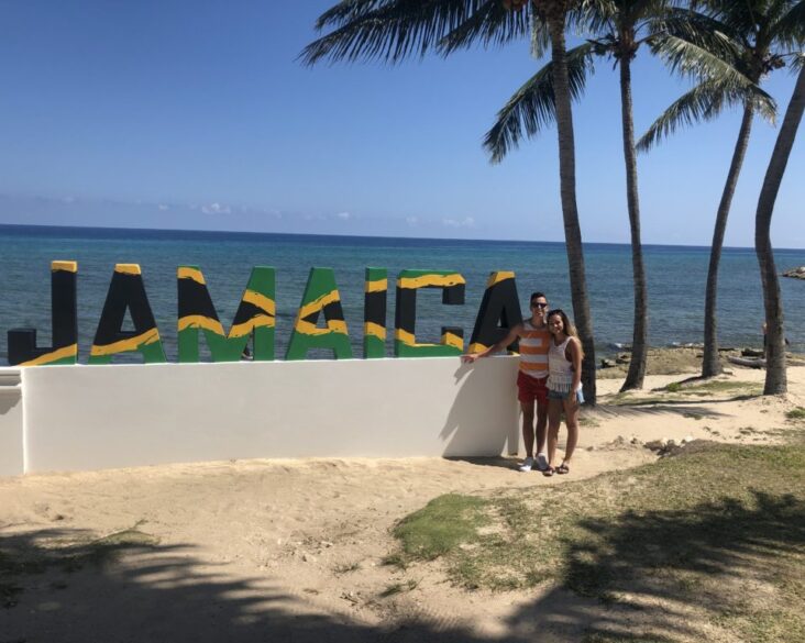 Jarrod&ValJamaicaSign